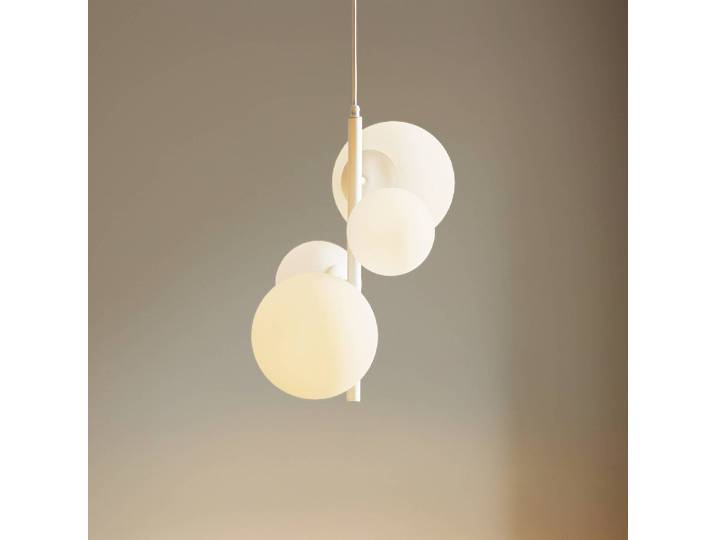 Hängelampe Dione ALDEX, dimmbar, weiß / opal, für Wohn- / Esszimmer, Glas, Modern, Pendelleuchte