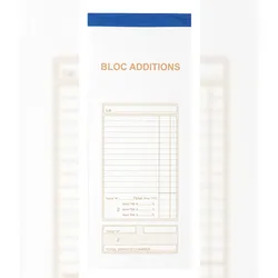 Exacompta 13482E 10x Block Durchschr Addition 9,1x22,5 50Bl - x 10 -