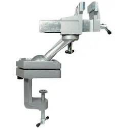 Unispann, Schraubstock + Zwinge, Feinmechanikerschraubstock Backen-B.46mm Spann-W.70mm Klemmbügel (70 mm)