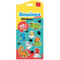Jumbo, Sticker, Dessineo Stickers Themenset - Dinosaurier (100 Sticker)