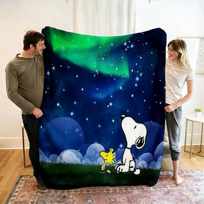 Shop Station Kawaii Snoopy Blanket Soft Flannel Kids Throw Blanket For Sofa, Bed & Cozy Gifts b 27x39in