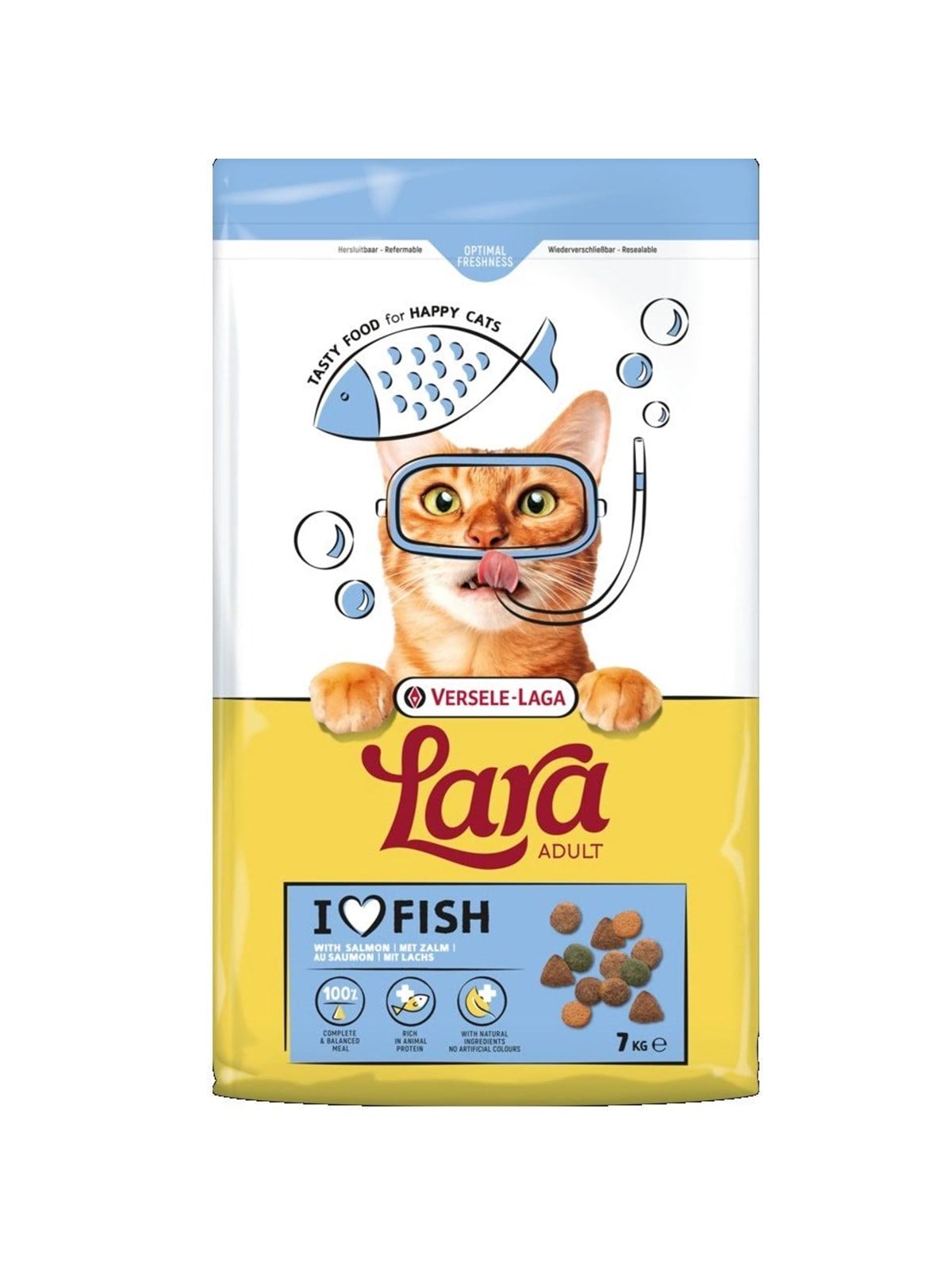 VERSELE-LAGA Lara Adult Lachs - Trockenfutter für Katzen - 7kg
