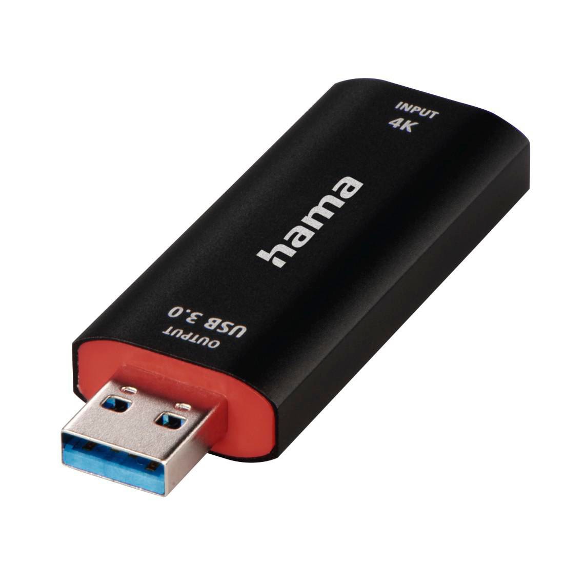 Hama 00074257 Video-Aufnahme-Stick, USB-Stecker - HDMI-Buchse, 4K