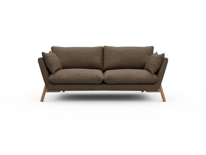 moebelfaktor Sofa Emil 2-Sitzer, schräg gestellte Armlehnen, hoher Rücken