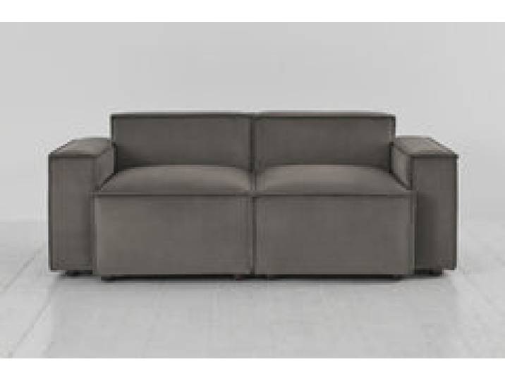 Zweisitzer-Sofa Model 03, Elefantengrau