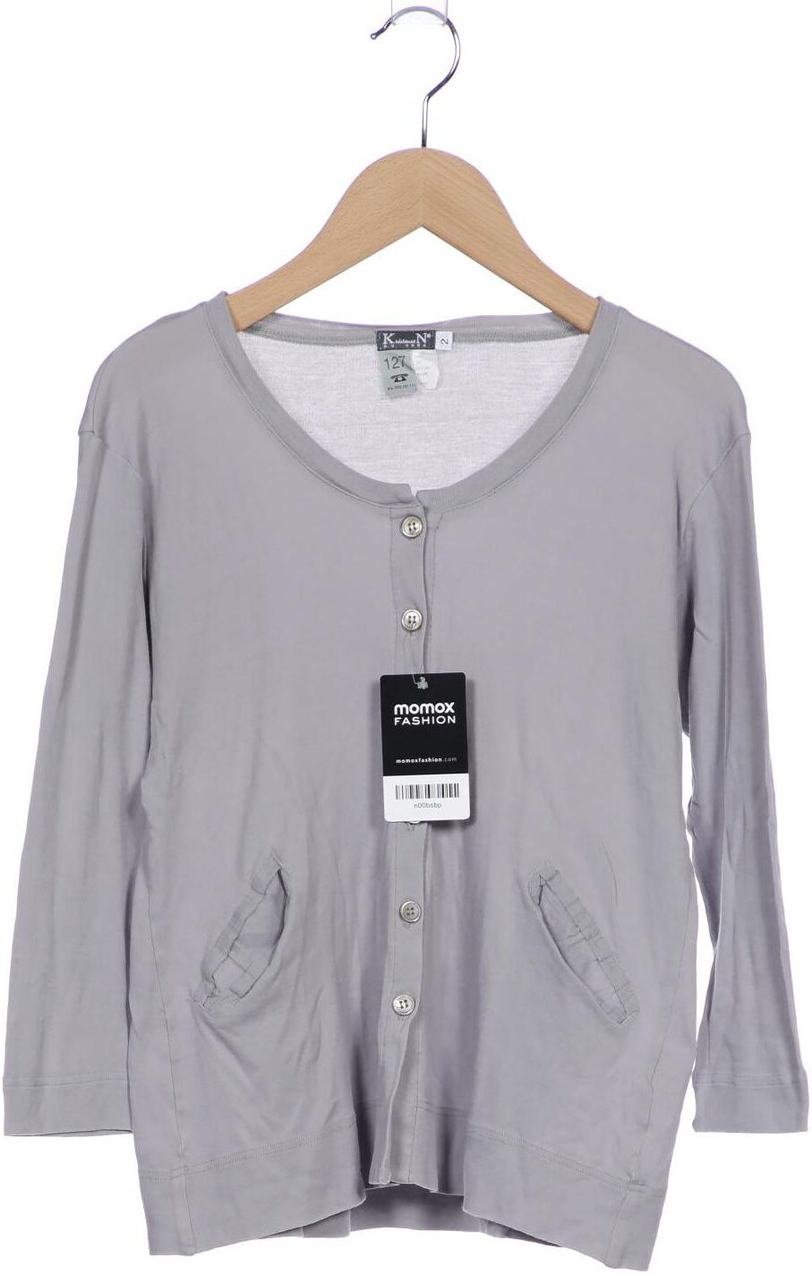 KristenseN du nord Damen Strickjacke, Grau, Gr. XS, Baumwolle - Second Hand