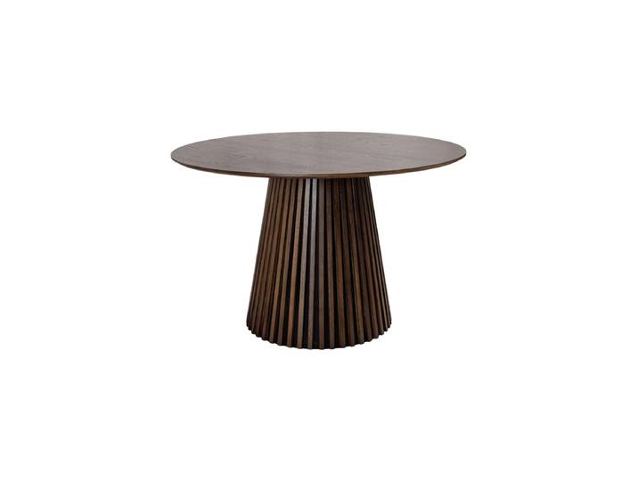 Runder Design Esstisch „Walhalla“, verschiedene Grössen Eiche Dunkelbraun Invicta Interiors