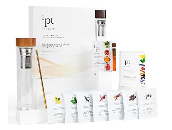 Cocktail-Infusions-Master-Kit – Craft Cocktail Home Bar Infuser Kit mit Infusionsflasche und Infusionsmischung, 9-teiliges Set