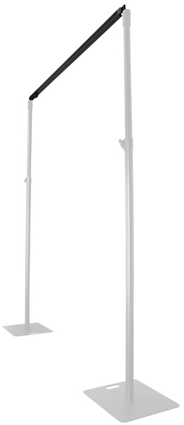 Wentex P&D; 1,2-1,8m drape support BK nero verniciato a polvere