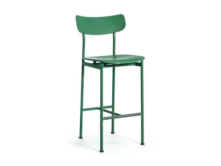 MAGIS tabouret moyen MOTTA SD2550 (Vert - Polypropylène recyclé et acier peint)