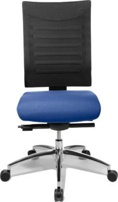 Schäfer Shop Select Bürostuhl SSI Proline S3+, Synchronmechanik, ohne Armlehnen, 3D-Netz-Rückenlehne, 3D-Sitzgelenk, blau/schwarz