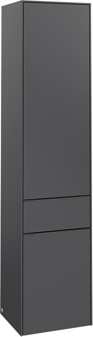 Villeroy und Boch Subway 3.0 Hochschrank C59102VR 40x171x36,2cm, Schanier rechts/Griff monochrom, graphite