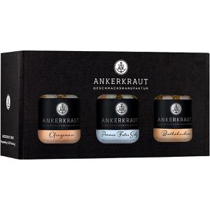 ANKERKRAUT Geschenkset Airfryer Gewürz-Box, 3 beliebte Gewürzmischungen im Korkenglas
