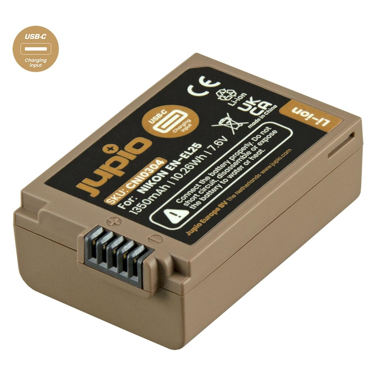 Jupio EN-EL25 Ultra C (USB-C Input) 1350mAh (Kamera Akku) (CNI0304)