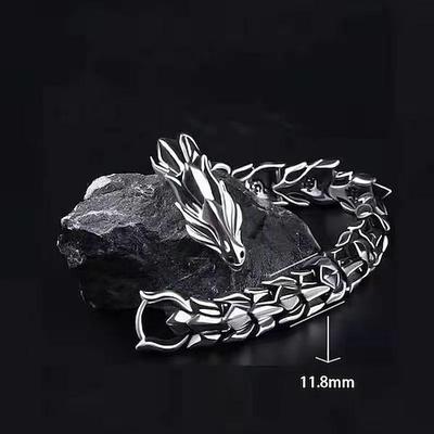 longrui grenzüberschreitende neue produkte retro drachenkopf longlin armband hip-hop herrschsüchtig übertrieben punk kiel armband großhandel