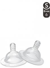 Twistshake 2 Tétines Anti-Colique S Dès la Naissance - Blister 2 tétines