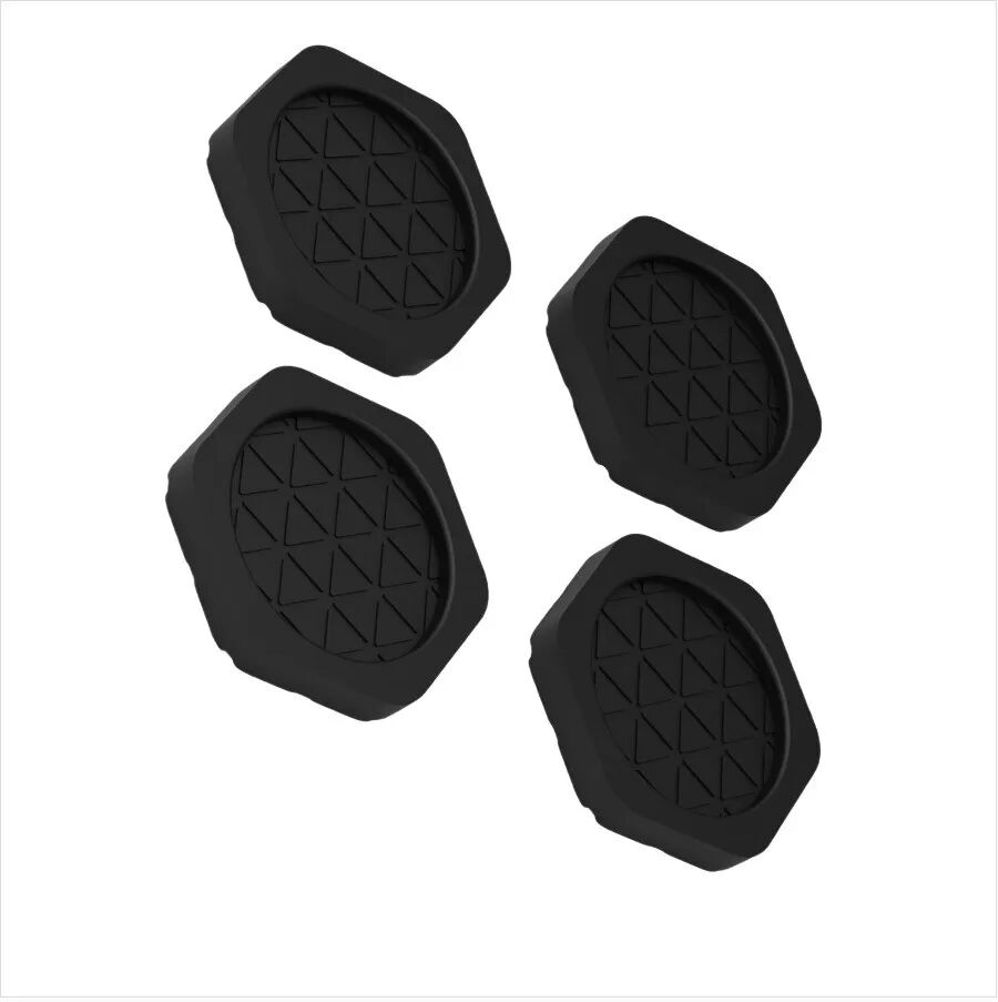 INF Anti-Vibrationspads für Waschmaschine - 4er-Pack Schwarz