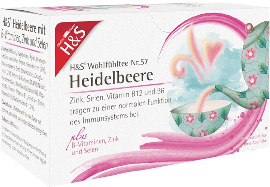 H&S Heidelbeere m.B-Vitaminen Zink und Selen Fbtl.