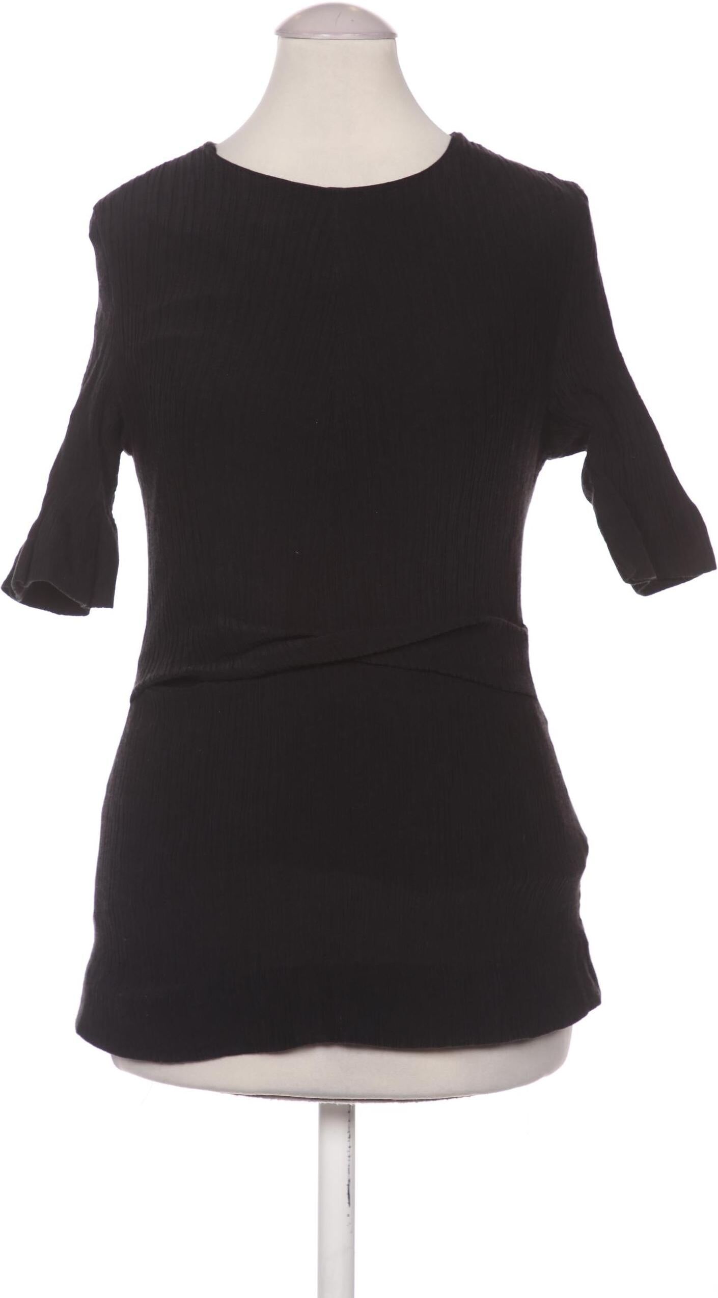 COS Damen Bluse, Schwarz, Gr. EU 36, Seide / Baumwolle - Second Hand