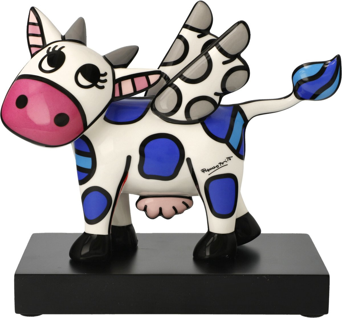 Goebel Romero Britto Decoratief porseleinen beeld Flying Cow Hoogte: 20 cm