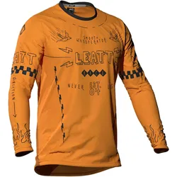 Leatt, Jungen, Velotrikot, MTB Gravity 3.0 Long Sleeve Jersey Jr lager yellow M (M), Gelb, M