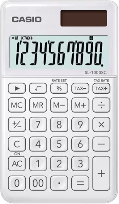 CALCULADORA BOLSO CASIO SL-1000SC BRANCA