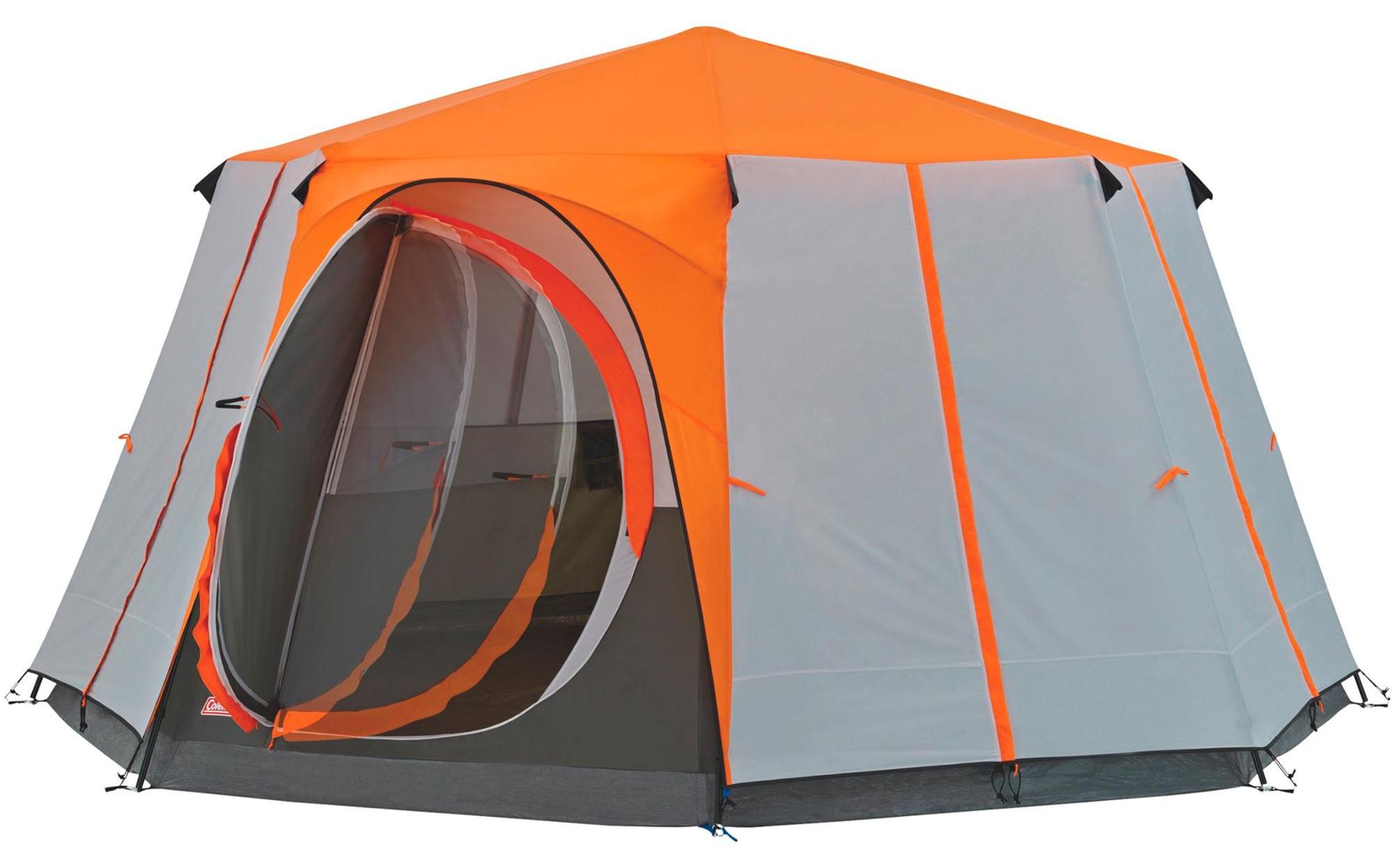 Coleman Cortes Octagon 8, Camping, Festrahmen, 8 Person(en), 15,7 m², 20,7 kg, Grau, Orange