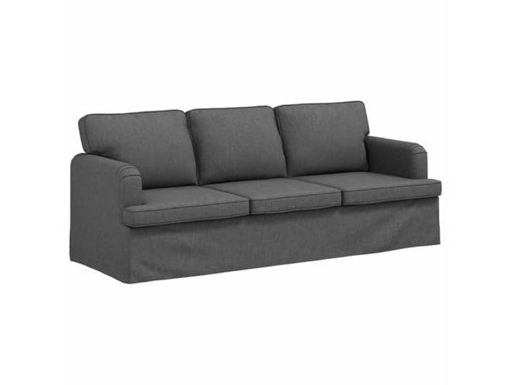 IBUQDDV Sofa Dunkelgrau 201 x 80 x 85 cm Stoff Metallgestell, Stoffbezug, Kunststofffüße, Armlehnen aus Holzwerkstoff, atmungsaktiv, modulare Sitzanordnung, einfache