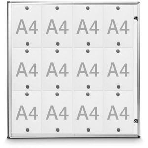 Maul Maul Schaukasten  extraslim 68212, innen, 12 x A4, magnetisch, extraflach, abschließbar