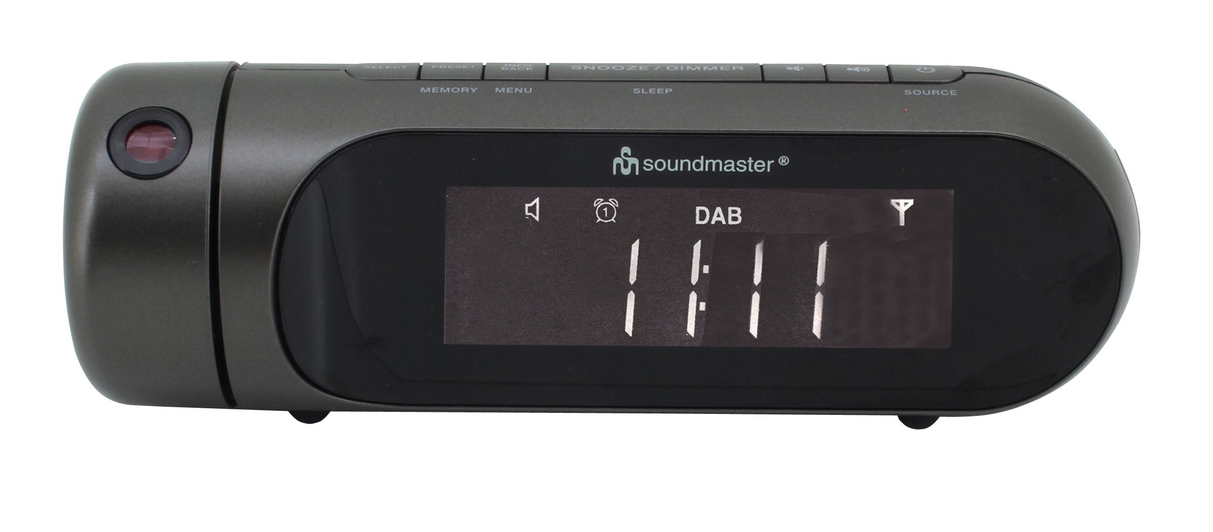 Soundmaster UR6700AN DAB+, FM Radio Uhr (Schwarz)