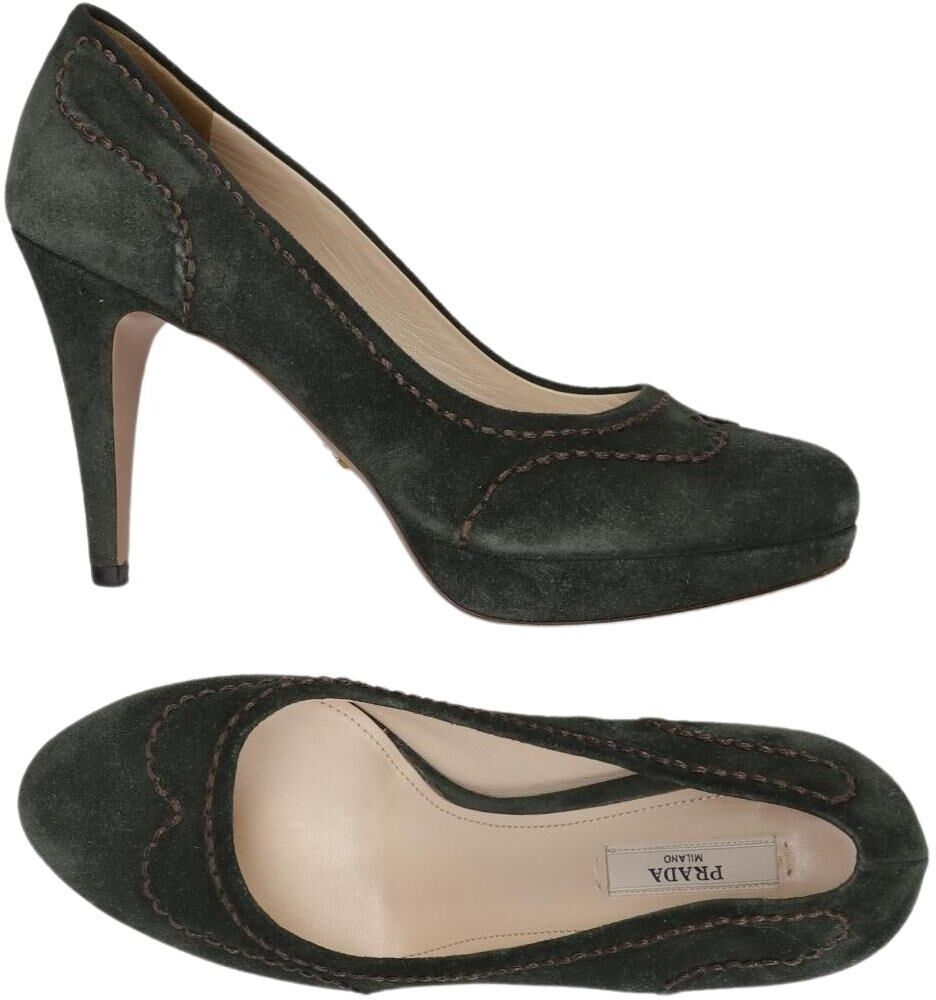 Prada Damen Pumps, Grün, Gr. EU 37, kein / Etikett - Second Hand