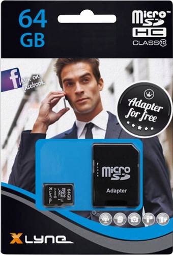 Xlyne microSDXC-Karte 64GB Class 10