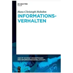 Informationsverhalten, Fachbücher von Hans-Christoph, Hobohm, Hans-Christoph Hobohm