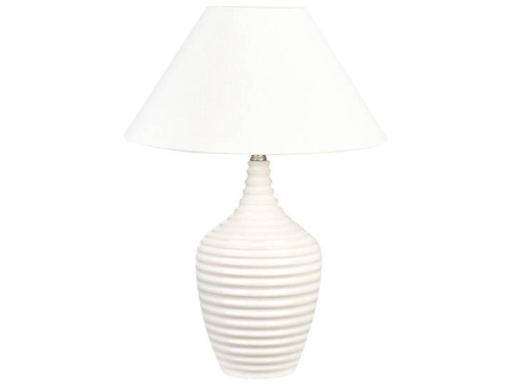 Lampe à poser céramique beige
