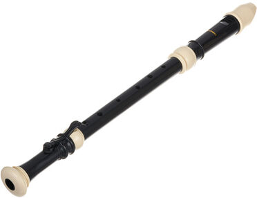 Thomann TRT-31B Tenor Recorder Schwarz mit weißen Ringen