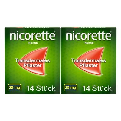 2x Nicorette TX Pflaster 25 mg 2x14 St transdermal