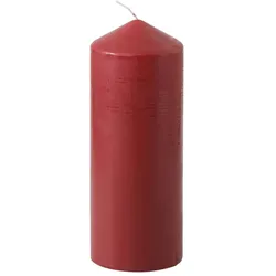 Stumpenkerze 20 cm Wachs Rot