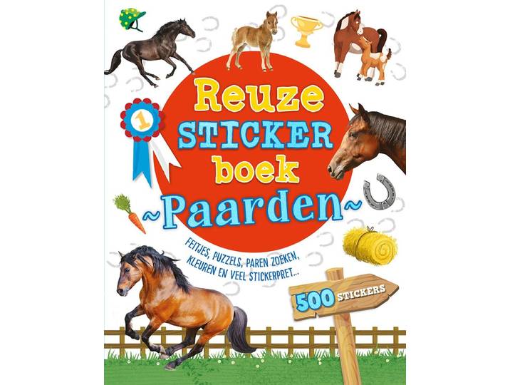Reuzestickerboeken - Reuzestickerboek Paarden - 500 stickers - 96 pagina's