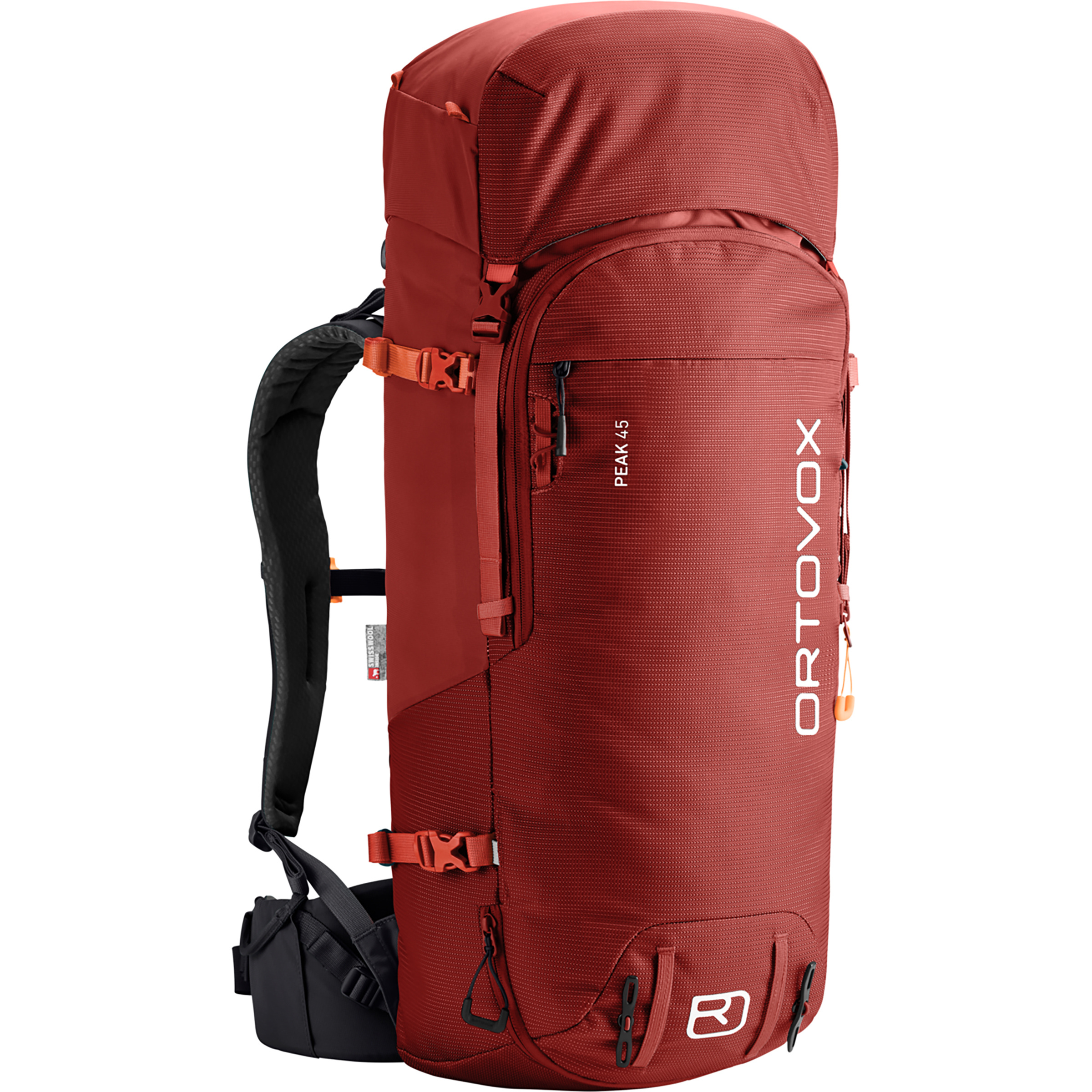 Ortovox Peak 45 Kletterrucksäcke rot Größe 45L Trekking Merinowolle