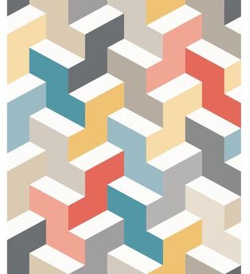 RoomMates 3D Steps Peel and Stick Wallpaper