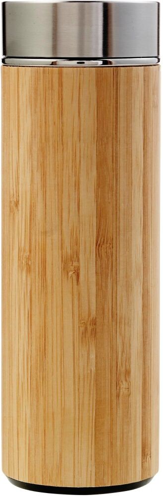 Bouteille isotherme personnalisable en bambou Yara brun