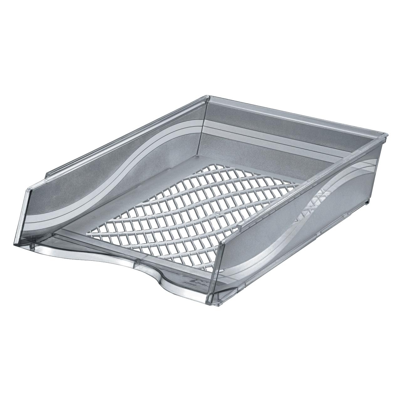Bene Briefablage grau-transparent (A4, C4) (60100GRT)