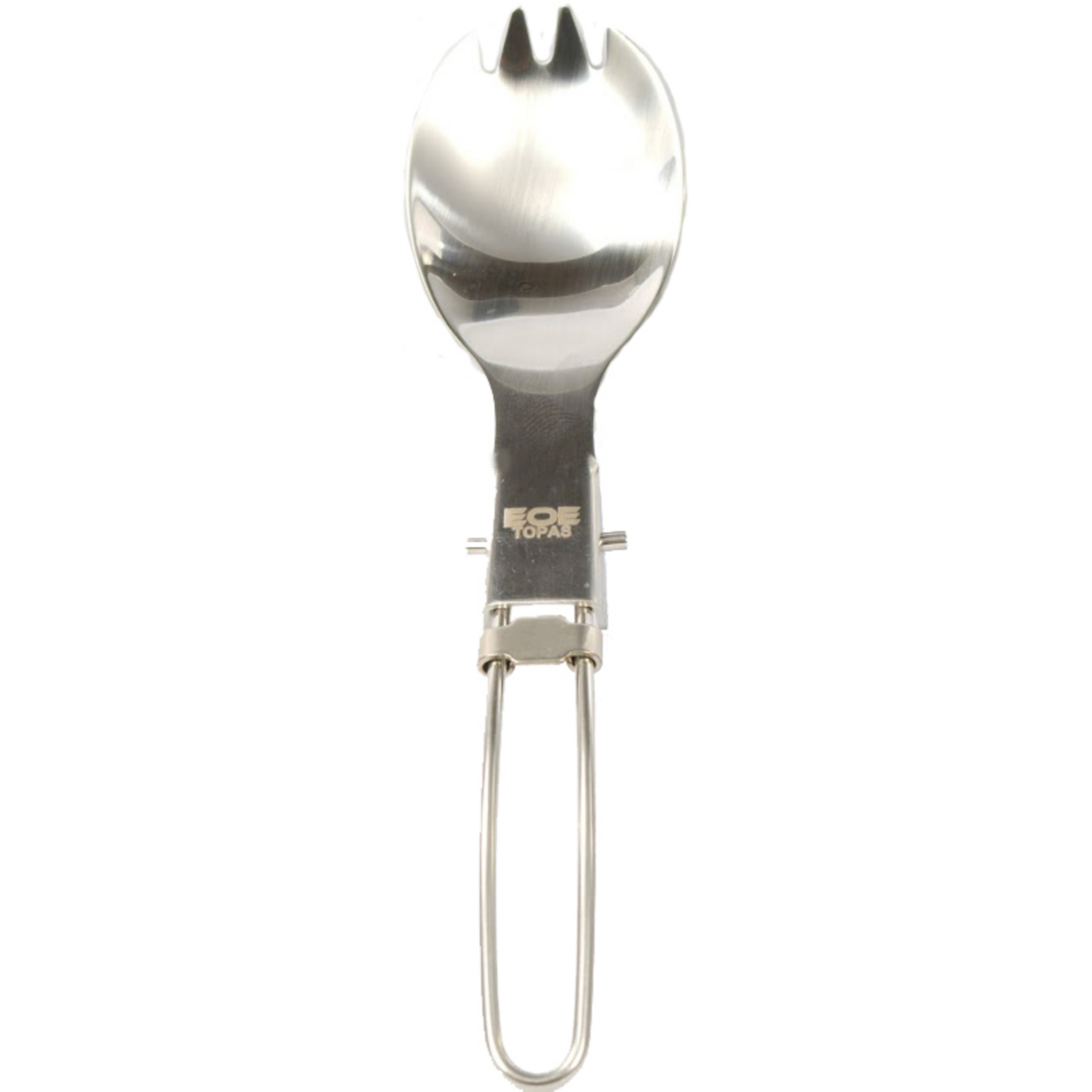 EOE - Eifel Outdoor Equipment Topas Spork - faltbar Campingbesteck silber Camping