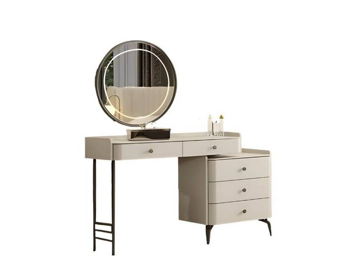 JVmoebel Schminktisch Eleganter weißer Frisiertisch mit Stauraum für Kosmetik und Schmuck (1-St., Schminktisch), Made in Europa