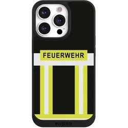 Nivocase Handyhülle für Apple iPhone 13 Pro Hülle NIVOpure Case Schwarz Beruf Feuerwehr Feuerwehrmann (Apple iPhone 13 Pro), Smartphone Hülle, Schwarz
