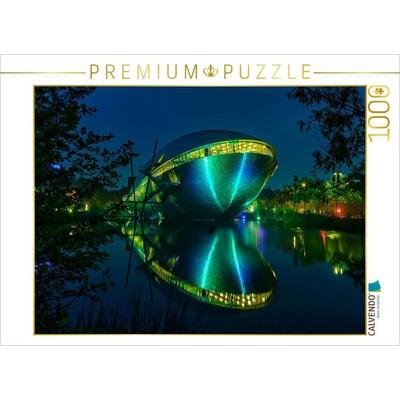 CALVENDO Puzzle Universum Bremen zur blauen Stunde | 1000 Teile Lege-Größe 64x48cm Foto-Puzzle für glückliche Stunden