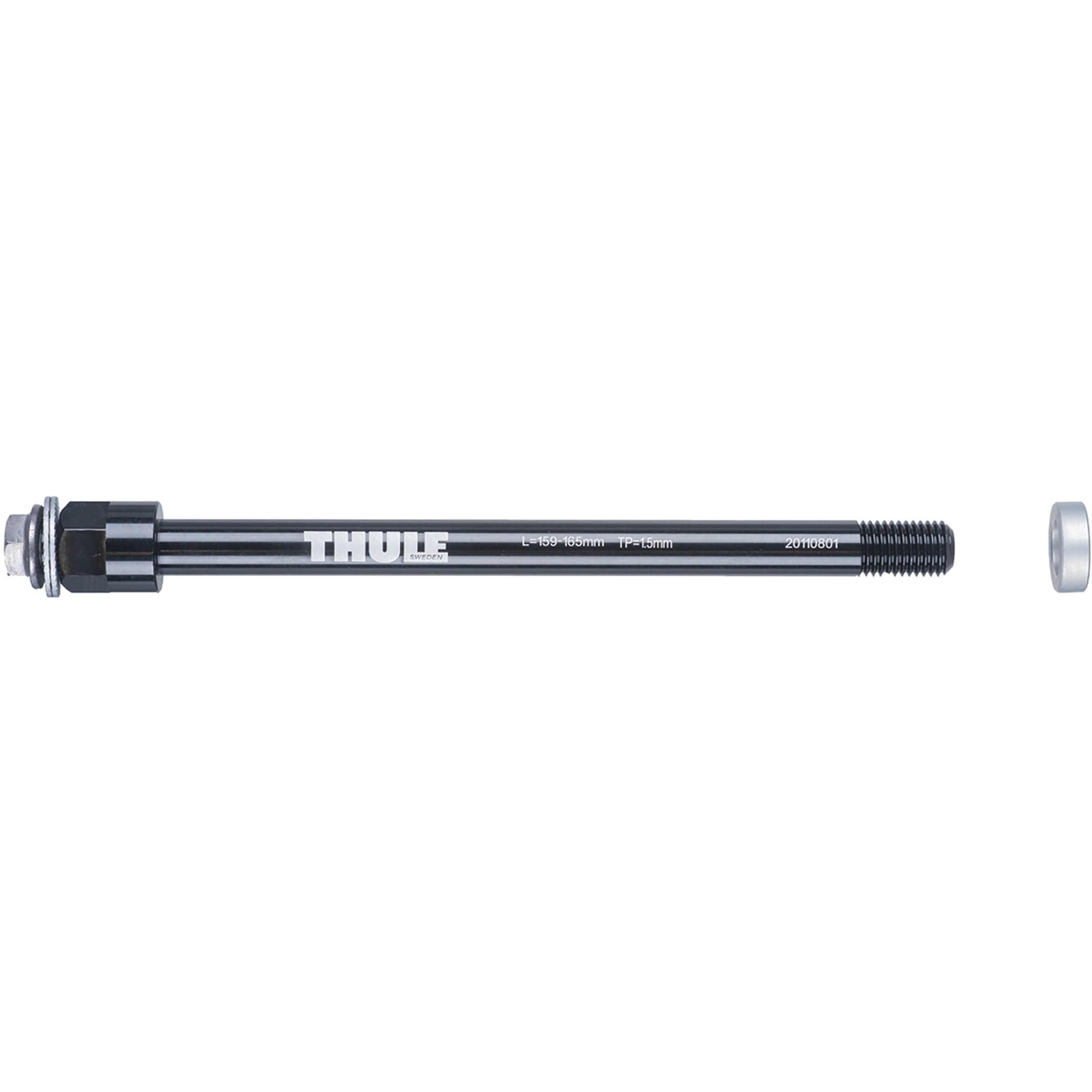 Thule Thru Axle M12 x 1.5 Adapter Fahrradanhänger black Größe 209mm