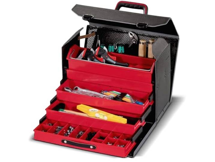 Parat TOP-LINE Plus Organize CP-7 Gereedschapstas (maat L/tas met laden, zonder gereedschap, gereedschapskoffer) 43000561, 410 x 190 x 280 mm