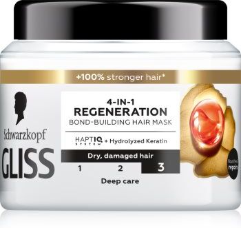 Schwarzkopf Gliss Total Repair máscara regeneradora para cabelo seco a danificado 400 ml. Gliss Total Repair