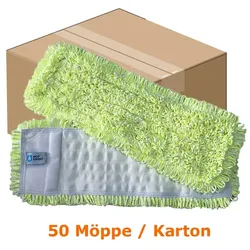 Wischmop MopKnight Tritex Mop gelb 40 cm Karton 50 Stück, ein wahrer Allrounder, einzigartige Gewebemischung